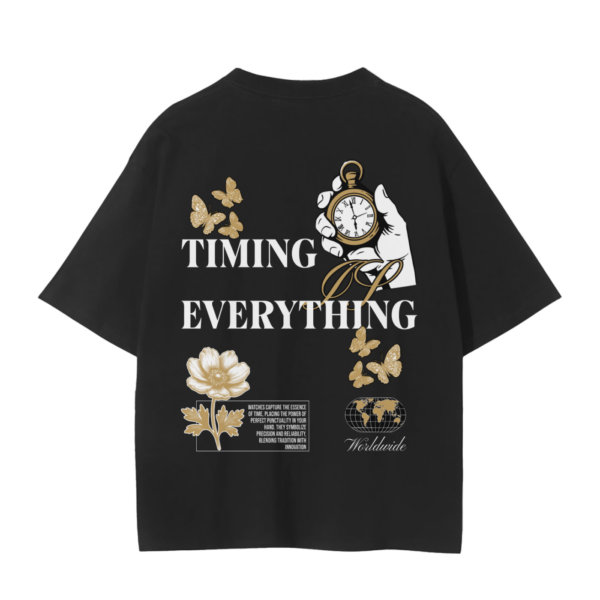 Timing Is Everything – Timeless Black Tee